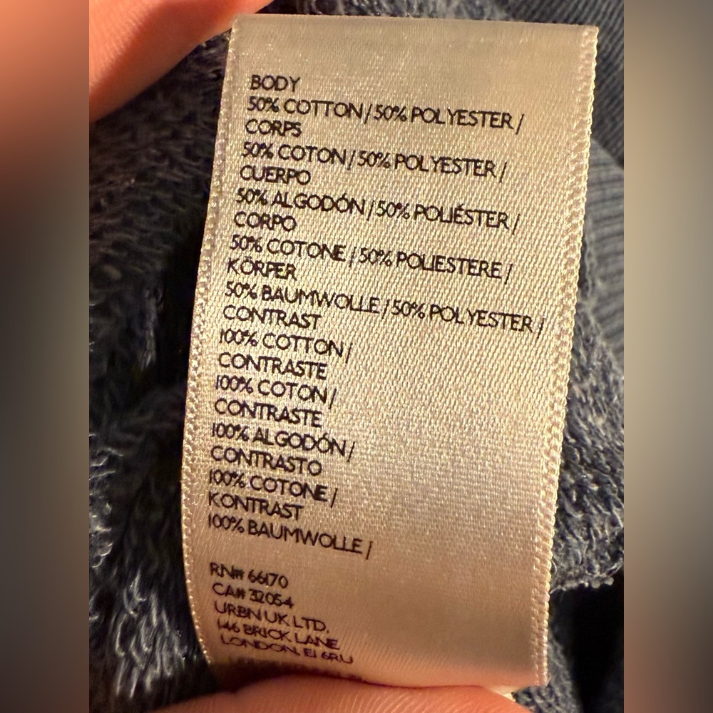 Free People Women’s Camden Navy Distressed Pullover Sweatshirt- Size Large EUC - Picture 10 of 10